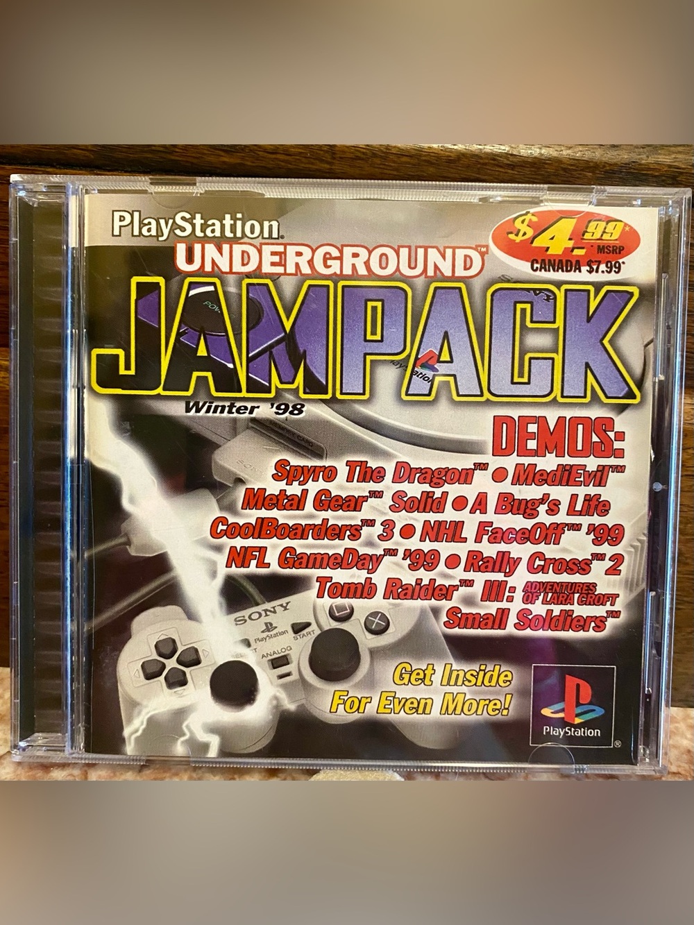 Sony PlayStation Underground Jampack; never used; perfect condition.